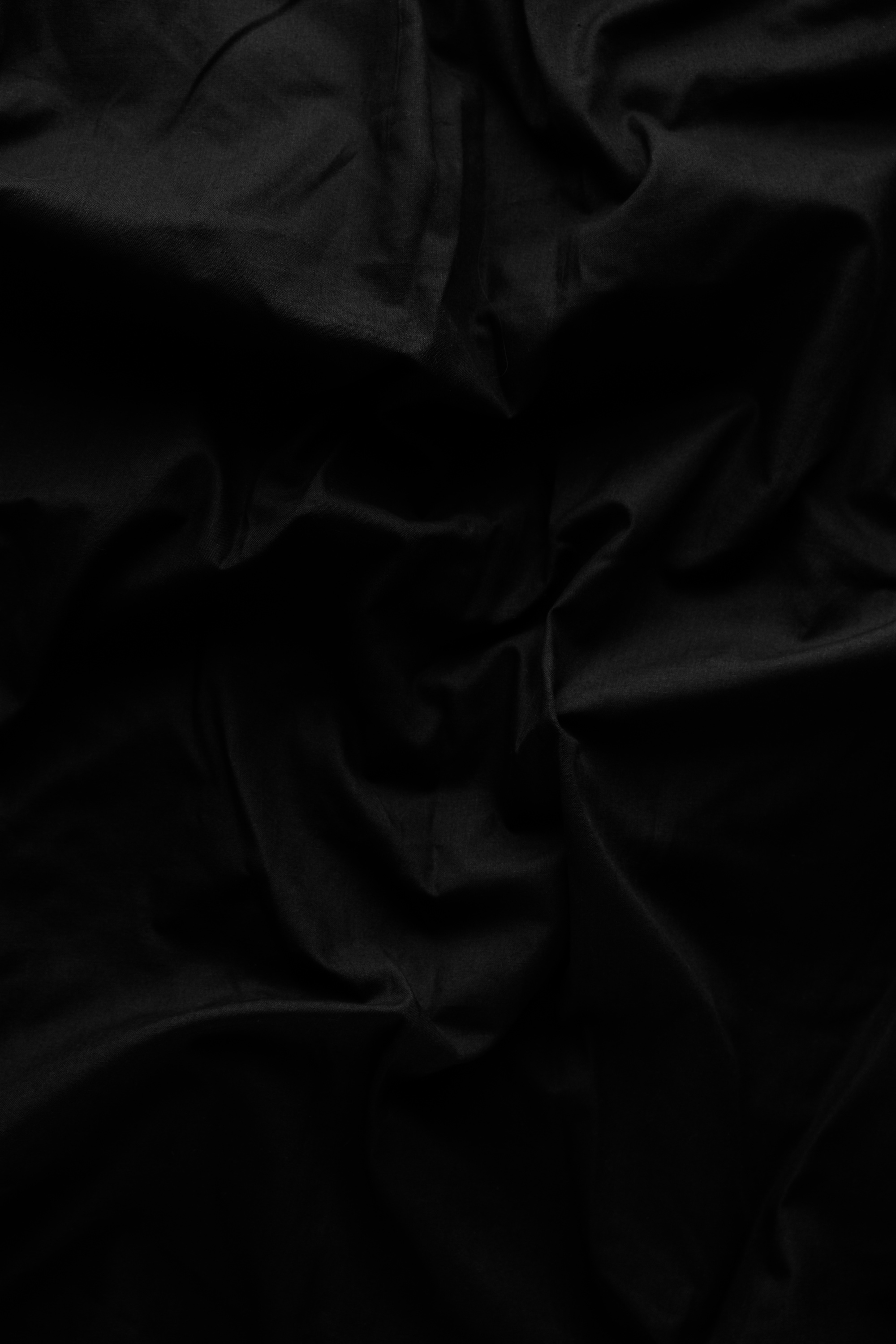 Black background. Texture background. Black fabric background